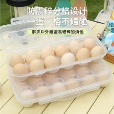 台灣發貨 戶外雞蛋盒 手提便攜式雞蛋保護托 全新PP材質蛋托 露營雞蛋收納盒, 1個, 透明12格