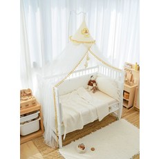 침대캐노피 모기장 스탠드 캐노피 침대커튼 커튼 가림막외, 드림캐슬 독립형 모기장 헤드 없음