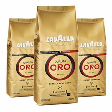 라바짜 퀄리타 ORO 홀빈 커피, 250g, 3개