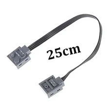 25/50CM 전원 기능 연장 와이어 코드 커넥터 레고와 호환 8886 모터 LED 라이트 링크 라인 스위치, 02 25 CM