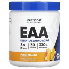뉴트리코스트 EAA 파우더 복숭아 망고향, 330g, 1개