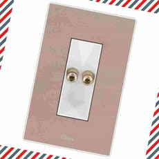 필럽 핑크 오디오 1구 2P 바나나잭 전기배선커넥터 스피커바나나잭 전기부자재 오디오바나나잭