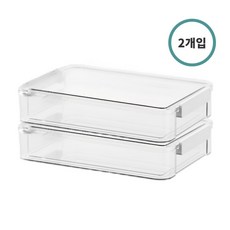 온빛 다용도 아크릴 문서 보관함 케이스, 1단, 대형 2개