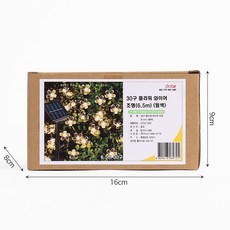 태양광 LED 30구 플라워 가랜드 전구 인테리어, 단품