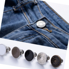 청바지 매직 허리조절 단추 요술 똑딱이 줄이기 수선, 심플블루