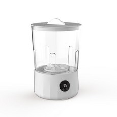 甜蜜cosmetics 2陞大容量內衣洗衣杯 免安裝便攜洗內褲洗襪機 無綫折疊自動小型, 單桶白色1.5升容量+藍光抑菌