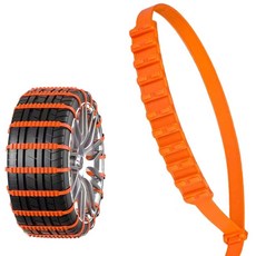 체인 바퀴용 차량용 사슬형 스노우 논슬립 강력, 1개, 1