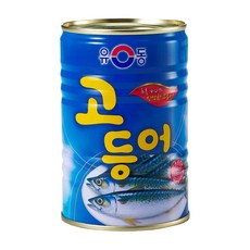 유동 고등어 통조림, 400g, 8개입