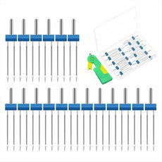 18pcs 재봉틀 용 트윈 바늘 플라스틱 상자가있는 이중 트윈 바늘 가정용 재봉틀 액세서리 용.