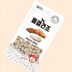 강아지 간식 동결건조 - 치킨가슴살큐브 80g 조각 간식, 1개