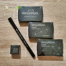 Tsukineko VersaMark 浮水筆 燙金膠水筆 月貓浮水印台 熱風槍燙凸粉 膠水印台 VM-001, 1個, 標準版浮水印台