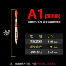 磯釣立式滑漂 加粗醒目尾 電子魚漂 夜光漂 磯竿專用 海釣阿波 遠投浮漂, 1個, 磯釣手A1 白天款（買1送1）