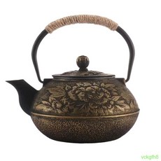 일식 무쇠 주전자 주철 티포트 주물주전자 인덕션 가능 1.5리터, 모란 900ML, 1개