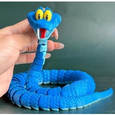 가리 스네이크 3D 프린팅 관절 가동 모델 캐릭터 굿즈 장식 소품 선물, [45cm] 진청색 게리 스네이크(분리 가능)