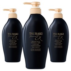 츠바키 프리미엄 EX 데미지 케어 앤 리페어 컨디셔너 트리트먼트 450ml, 3개