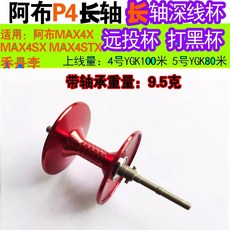 【釣魚名人】改裝阿布小烏龜水滴輪長軸線杯配件, 1個, 紅色線杯帶不銹鋼軸承