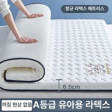 돌침대토퍼 패드 메모리폼 매트리스, 100x200cm 싱글, 1cm, 6.5cm 큐트래빗화이트