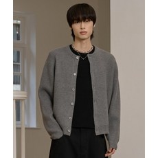 [효지] 25 FW 워셔블 하찌 라운드 크롭 니트 가디건 (3컬러)