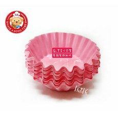 【GT安心包裝】雲龍杯 粉紅色 100個/支 底徑45X高30MM 耐凍 蛋糕紙杯 日式便當小菜沙拉杯 和菓子紙杯, 1個
