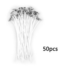 PCs 무연 사전 50 캔들 용품 왁스 심지 파티 코어 DIY 2.6-20cm 순면 PCs/100