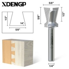 子口荀刀燕尾刀 開槽刀 修邊機刀 頭大鑼機 櫃子蜂箱公母榫卯木工銑刀 鋒利 耐用, 1個, XDP子口刀1/4柄*5/8
