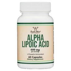 Double Wood Alpha-硫辛酸 600mg 膠囊, 1個, 60錠