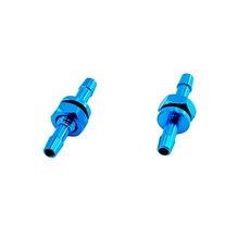 RC 선박 DIY 모델 모터 냉각 부품용 2PCS 보트 알루미늄 합금 연결 배수 노즐 물 배출구 노즐(M6 블루 스타일 1), M6 Blue Style 1