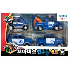 아이코닉스-레스큐 타요 꼬마버스 친구들세트10, 혼합색상, 1개