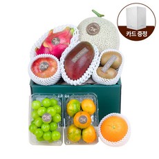 [올프레쉬] 프리미엄 제철과일 5호 8종 (멜론 애플망고 외) 3.4kg이상 - 27년 국내 1호 과일소믈리에