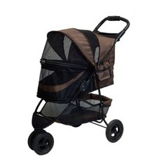 PET GEAR 單手收無拉鍊華麗寵物推車 瑪奇朵(PG-8250NZCH), 1個, 瑪奇朵