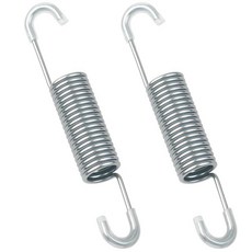 YRZHKS 11.4cm4-5/8인치 리클라이너 소파 의자 교체 스프링 La-Z-Boy Ashley 가구 리클라이너 텐션 스프링 더블 롱 넥 후크 고무 코팅 후크 2팩