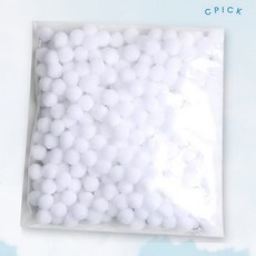 대용량 흰색 솜뭉치 15mm DIY 포인트솜 5000 유니아트 픽앤코501