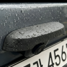 [1+1] 카디언 후방카메라 빗물가리개 레인쉴드 스노우가드 클리어뷰커버, 블랙, 스트레이트