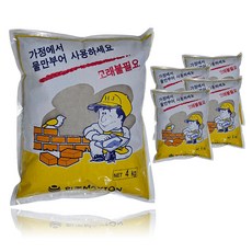 비앤티 몰탈시멘트(모래없이 사용하는 시멘트) 4kg x 5봉, 5개