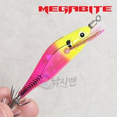 메가바이트 메가브라이트 25 신형 3D 프리즘 쭈꾸미 갑오징어 스몰 미니 에기, 1개, 5.5g, #45 옐로우핑크