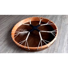 雅典樂器世界 50公分薩滿鼓，手工山羊皮手鼓，適用於瑜珈冥想與心靈探索，音色渾厚深沉, 1個