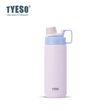 타이소 600ml 드링크웨어 스포츠 물병 보온 기능 누수 방지 휴대용 피트니스 플라스크 야외 운동 여행용 진, 01 600ML, 1개, 04 Purple