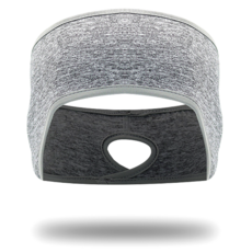 어나오리빙 스포츠 러닝 방한 헤어밴드 귀마개, 1개, 멜란지그레이