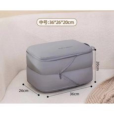 壓縮收納袋 超大號: 45*35*22cm, 極緻灰-中號