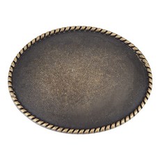 1개 황동 타원형 벨트 버클 벨트 고정 장치 앤티크 브론즈 89x67.5x7~12mm, 청동색