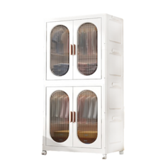 居家生活Easy Buy 可摺疊雙開門吊掛收納衣櫃-70CM寬 收納箱/抽屜箱/置物箱/摺疊櫃/收納櫃, 兩個雙開門