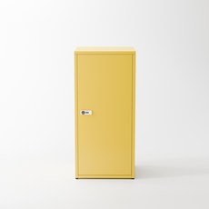 비유가구 Diana 1문 캐비넷 락커, 노란색