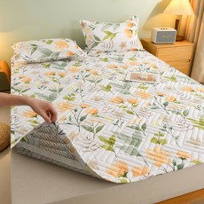 먼지없는 알러지케어 침대패드 밴딩형 고정밴드 사계절 데일리 매트리스 패드, 사진색F