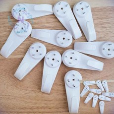 못 후크 걸이 특대 5P 접착식후크 벽에붙이는