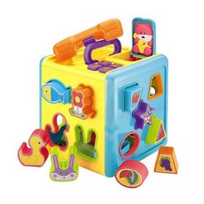 소근육 창의력발달 신생아장난감 에듀박스 모양맞추기 끼우기 놀이큐브, 1개