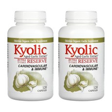 Wakuaga 陳年大蒜萃取配方200膠囊, 120顆, 2罐