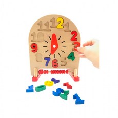 유아 시계 놀이 틱톡 시간 개념 수학 원목교구 교구