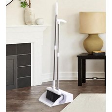 롱 스탠드 빗자루 쓰레받기 세트 방 사무실 청소도구, 빗자루세트 민트, 1개