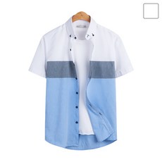 Moniz 95-130 天灰色短袖襯衫南方大碼 SHT149