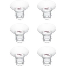 유축기 실리콘 플랜지 인서트 쉴드 터널 좁은 커넥터 대부분의 펌프와 호환, 05 19MM-6PCS